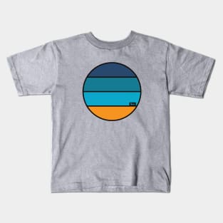 Sea 'Thick Lines' Retro Logo Kids T-Shirt